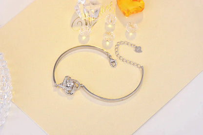 Elegant Heart Knot Daily Bracelet