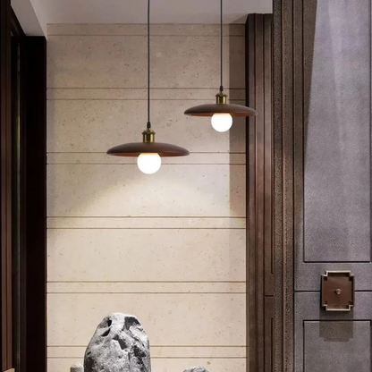 Simple Wooden LED Hanging Light