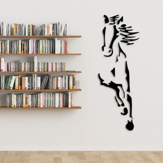 Beautiful 3D Horse Mirror Wall Art Decoration - Befez