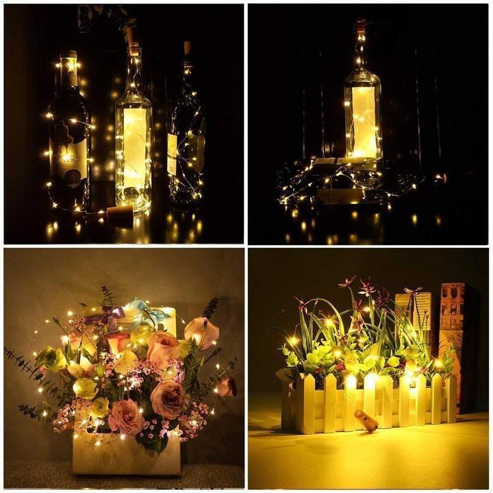 Colorful Glass Bottle Lanterns