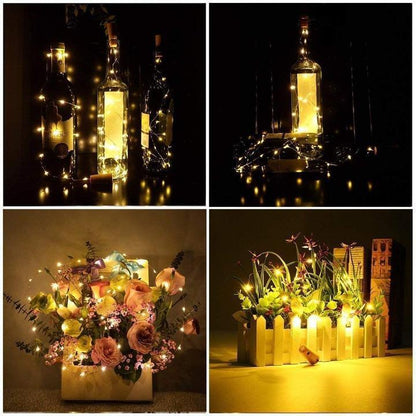 Colorful Glass Bottle Lanterns