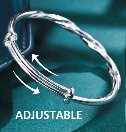 Stylish Sterling Silver Chain Bracelet