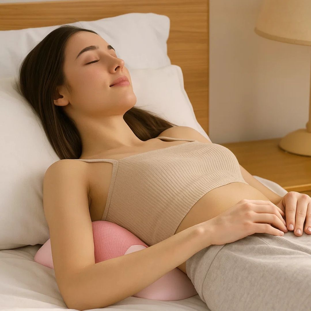 Contour Memory Foam Lumbar Pillow for Back Pain Relief