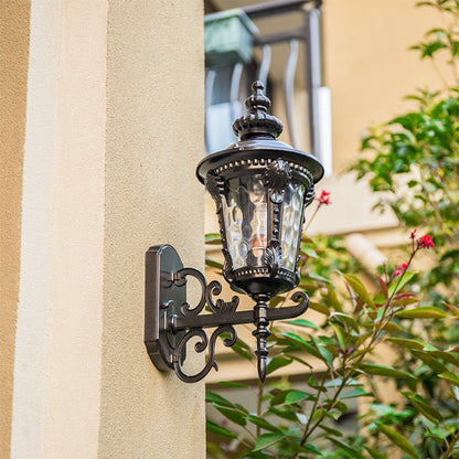 Rustic Outdoor Glass Pendant Lantern Light