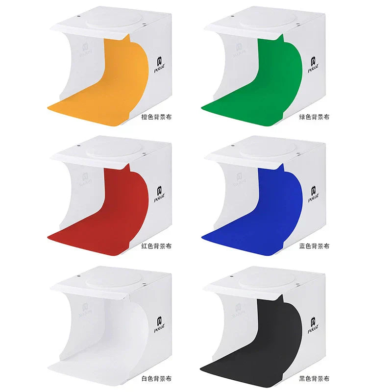 Compact Portable Photo Studio Box with Soft Lighting