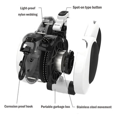 Safety Dog Leash with Built-in Flashlight and Reflective Strap