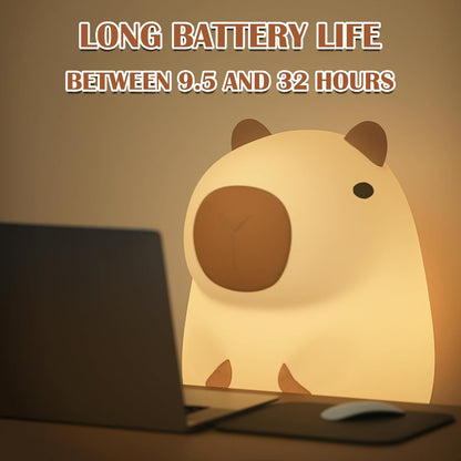 Adorable Capybara Night Lamp - Soft Warm Glow