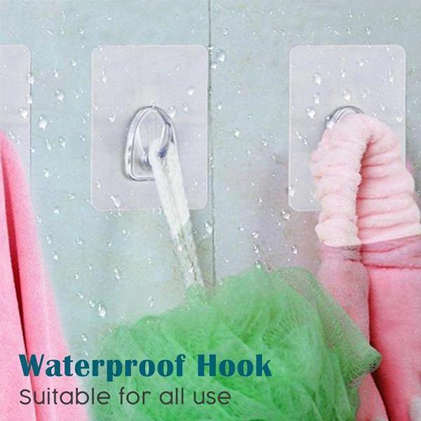 Strong Adhesive Removable Wall Hooks (20 Pack)
