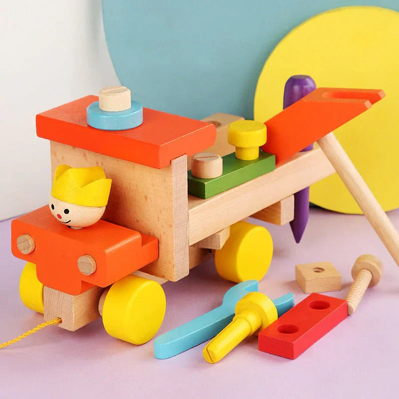 Fun Wooden Car Toy for Kids Learning and Play