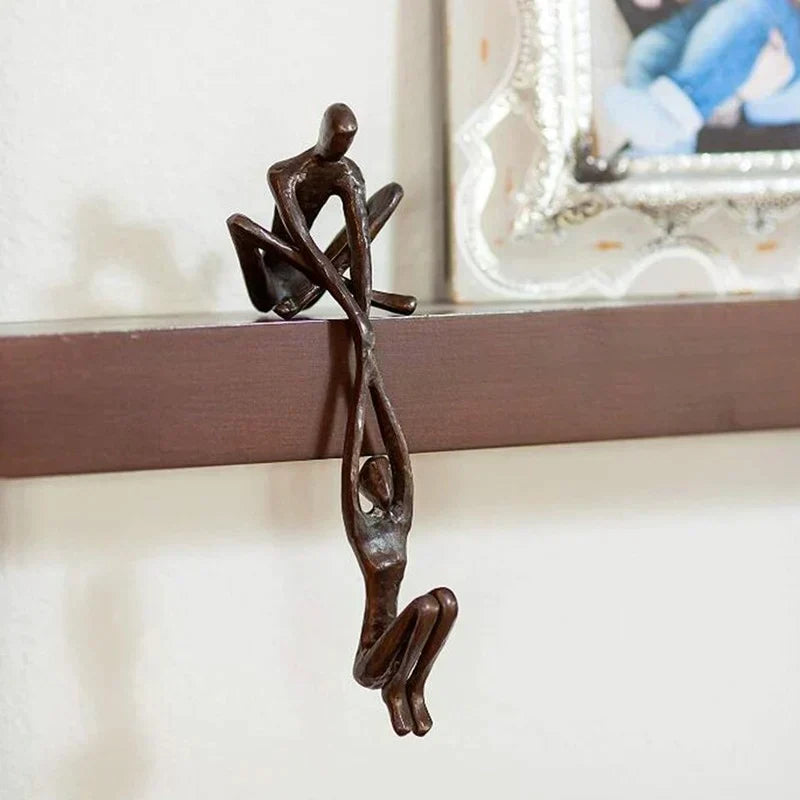 Romantic Couple Strength Statue Decor