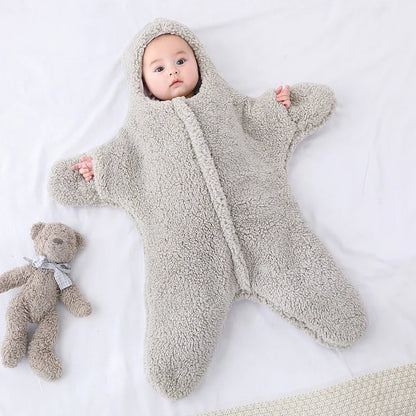 Cozy Baby Romper Suit with Hood