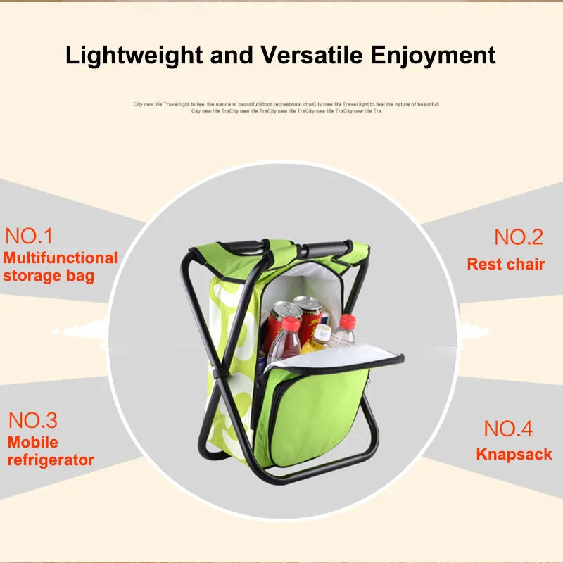 Portable Cooler & Foldable Stool Set