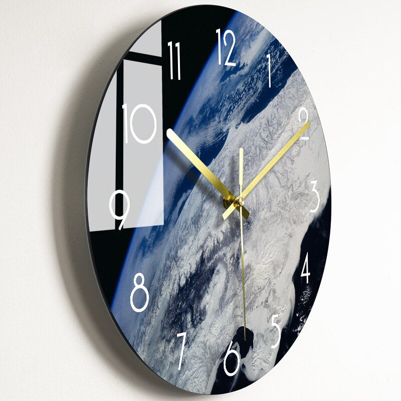 Stylish Glass Round Wall Clock