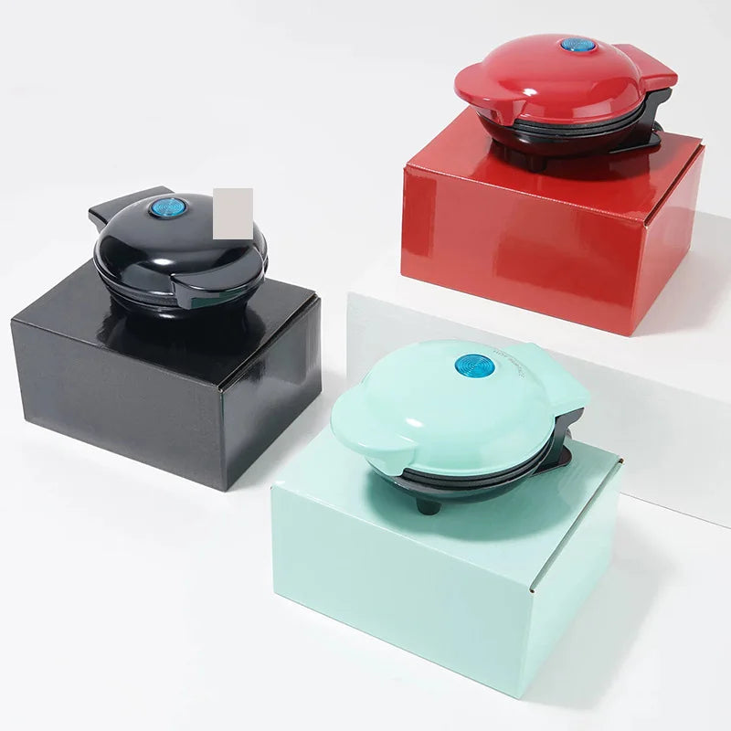Compact Waffle Maker - Easy Fast Morning Breakfast