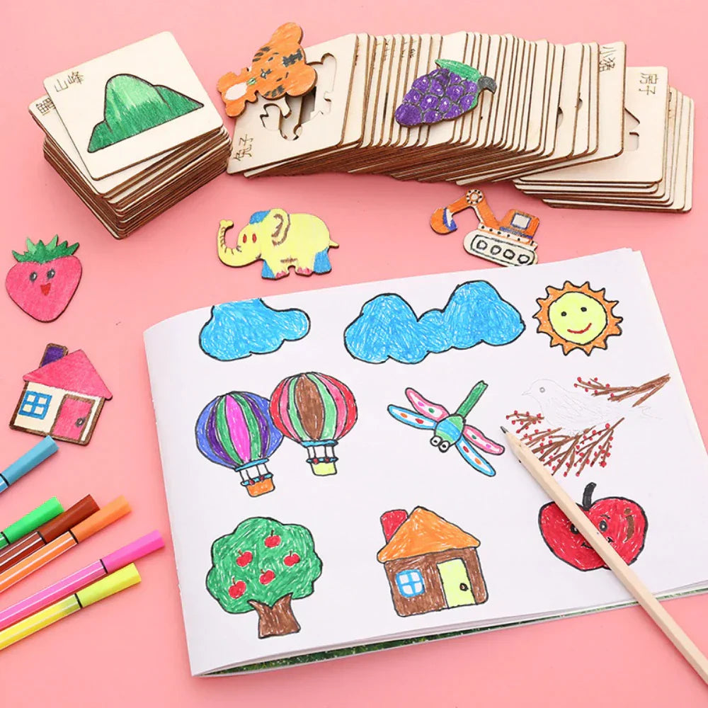 Fun Art Stencils for Kids Drawing Shapes