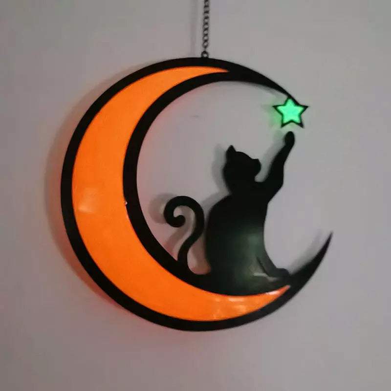 Cute Cat Acrylic Pendant Necklace