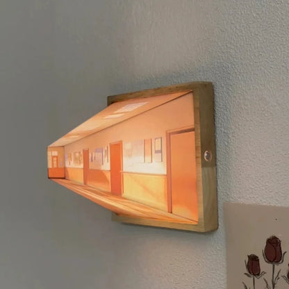 Colorful Optical Illusion Table Lamp