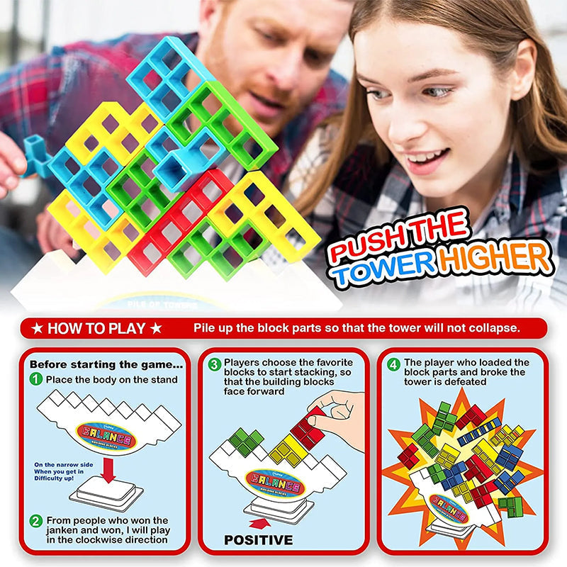 Fun Tetris Block Stacking Toy