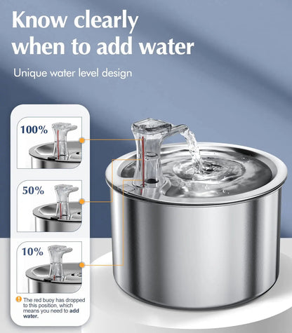 Automatic Pet Water Dispenser with Filter and Sensor