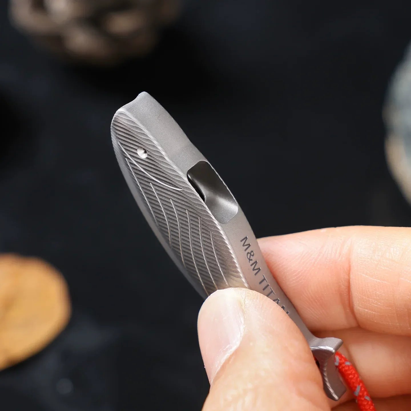 Compact Titanium Emergency Whistle Fish Shape - Befez