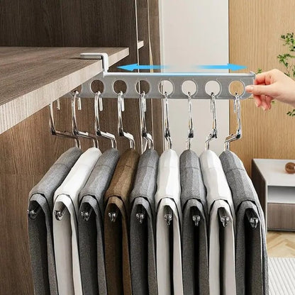 Space Saving Slide Out Clothing Rack