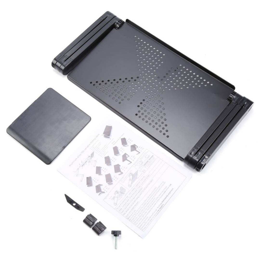 Portable Adjustable Laptop Riser with Cooling Fan