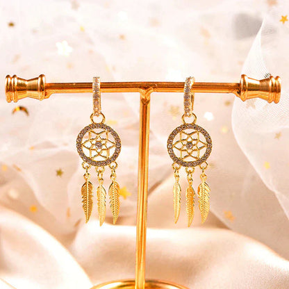 Luxurious 14k Gold Drop Earrings