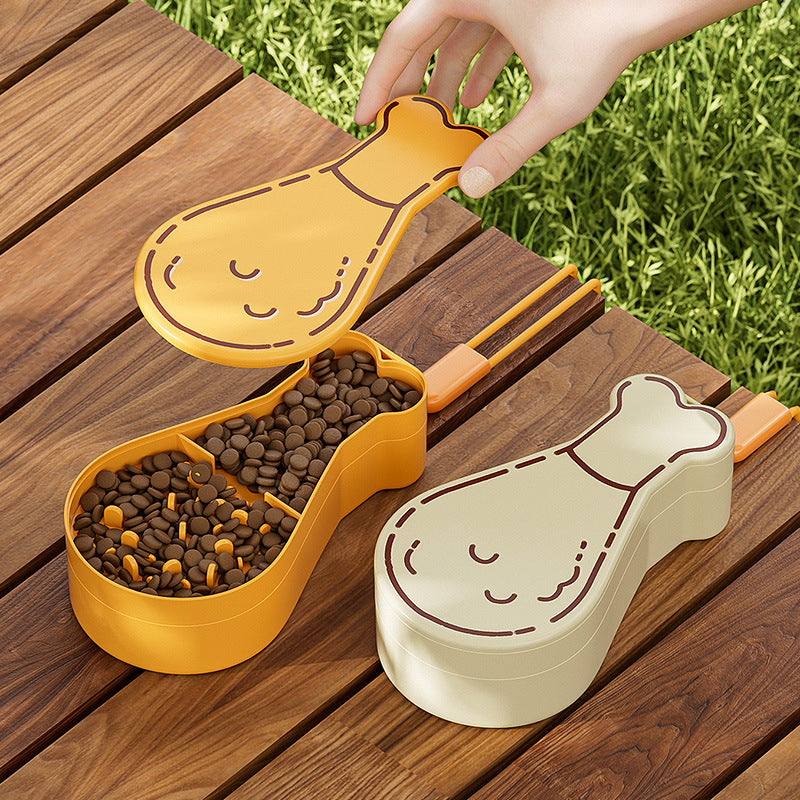 Portable 2-in-1 Baby Feeding Set - Fun Chicken Design