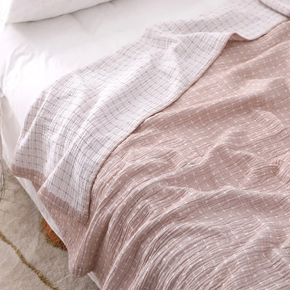 Lightweight Soft Cotton Throw Blanket