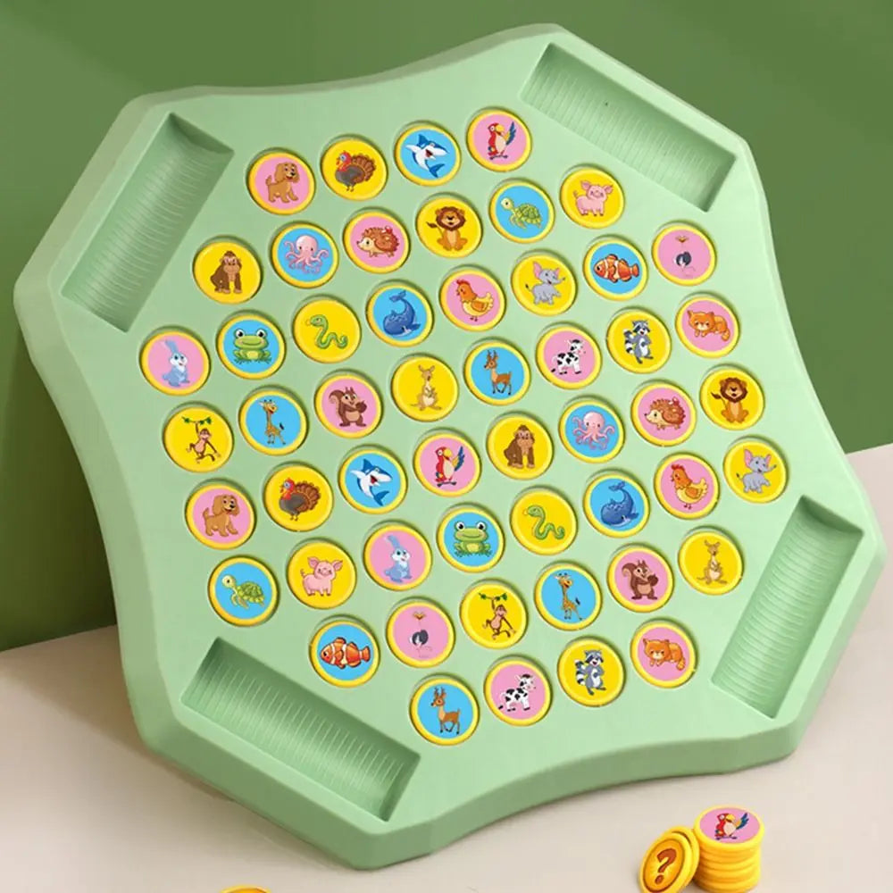 Fun Animal Token Flip Memory Game