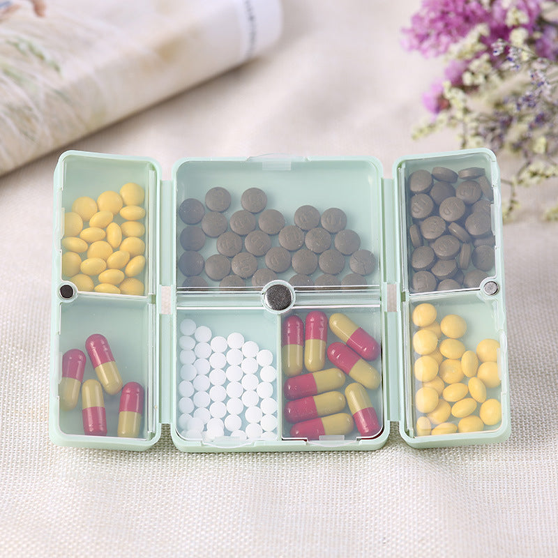 Compact 7 Pocket Pill Box Organizer
