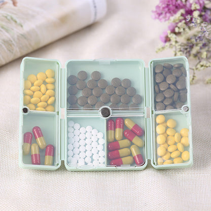 Compact 7 Pocket Pill Box Organizer