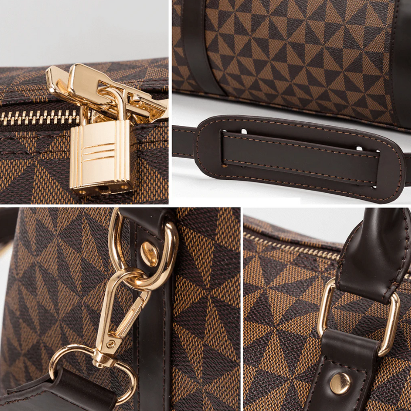 Luxury Genuine Leather Duffle Travel Bag