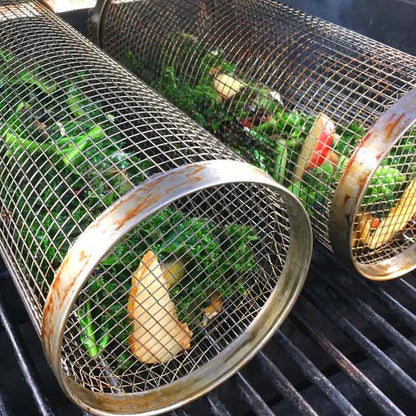 Round BBQ Grill Cooking Basket