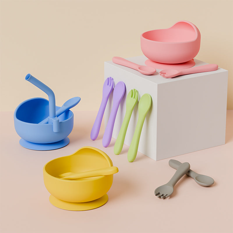Soft Baby Silicone Feeding Set