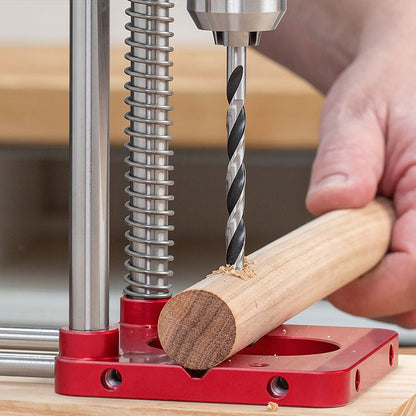 Accurate Wood Drilling Guide with Durable Steel Construction