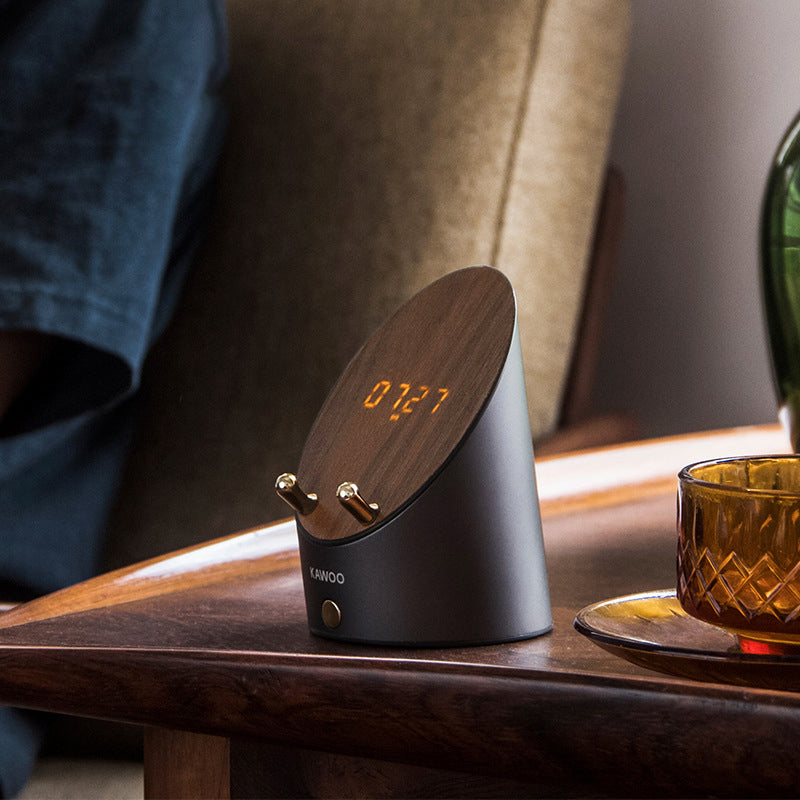 Compact Wireless Desktop Speaker with Clock and Phone Stand - Befez