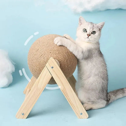 Natural Fiber Cat Scratcher Ball Toy