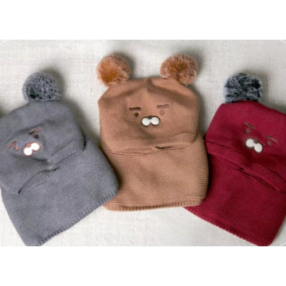 Cozy Baby Animal Hat with Fleece Earflap