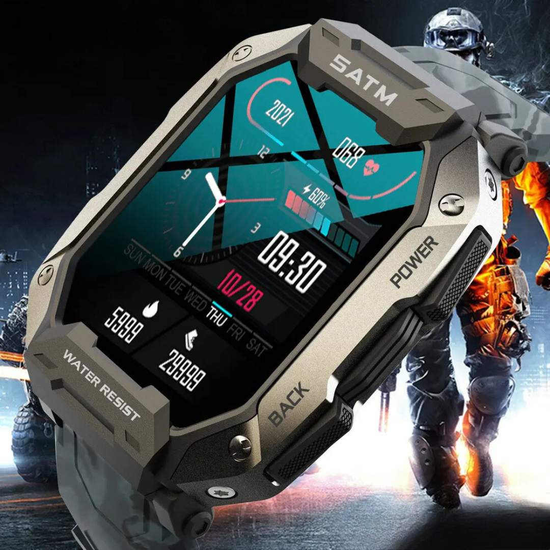 Rugged Outdoor Smartwatch with GPS Fitness Tracking