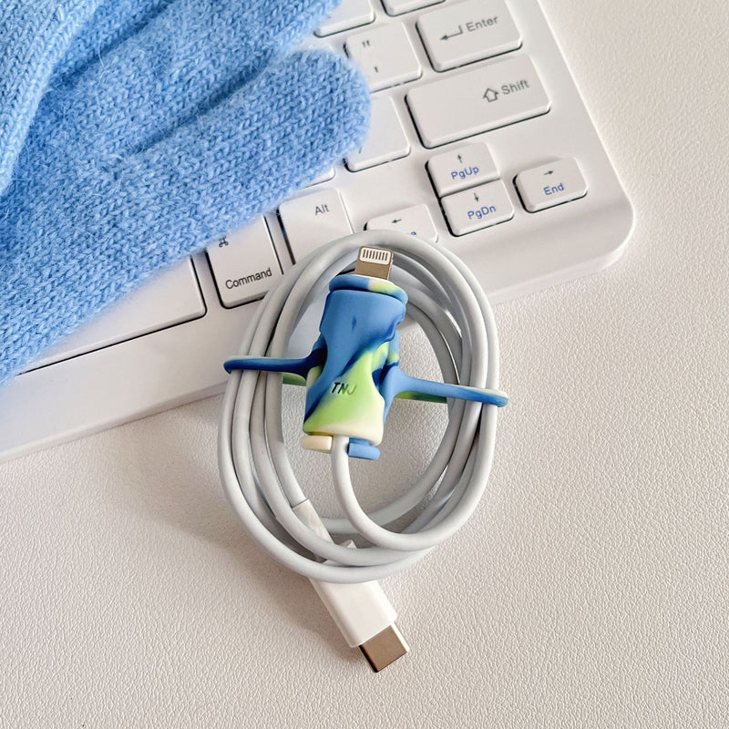 Flexible Dual USB Cable Protector