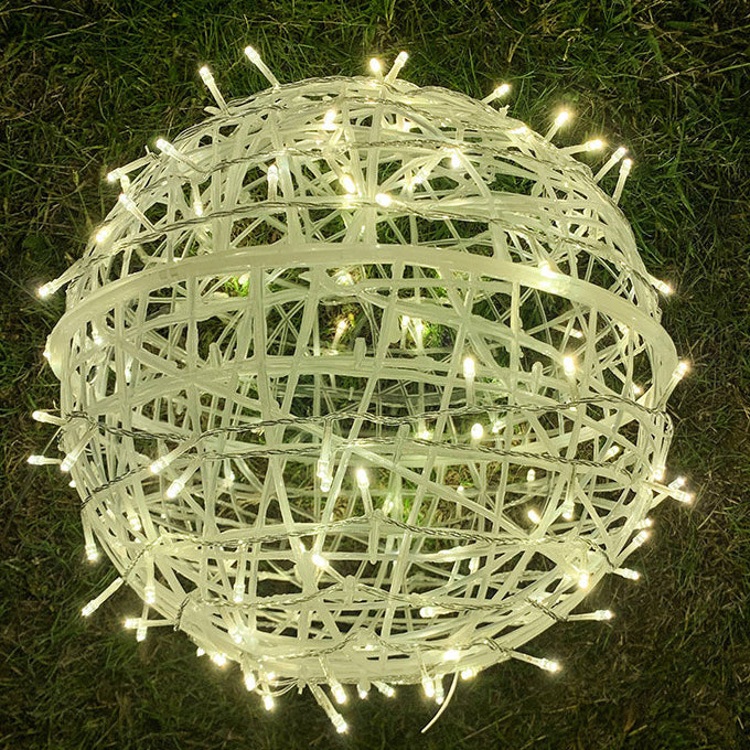 Colorful Outdoor Solar Hanging Globe Lantern Light