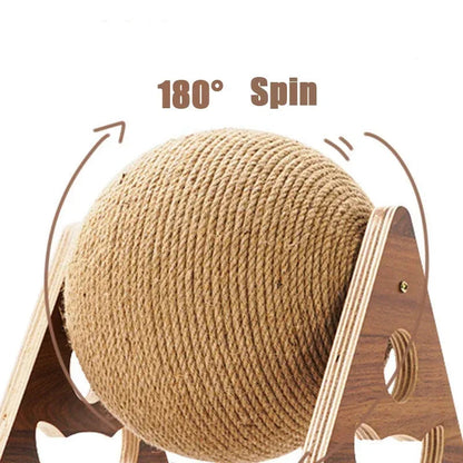 Natural Fiber Cat Scratcher Ball Toy
