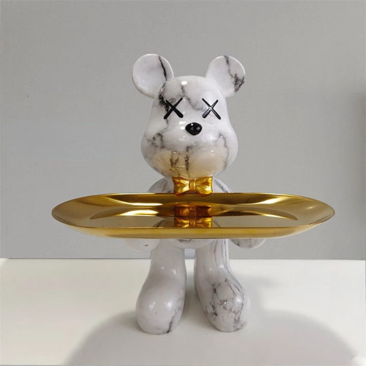 Stylish Bear Figurine Home Decor Statue
