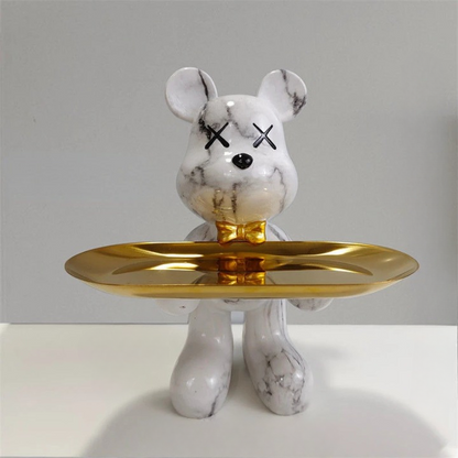 Stylish Bear Figurine Home Decor Statue