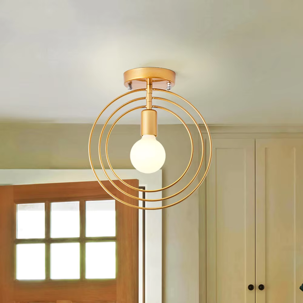 Stylish Gold Circular Ceiling Light