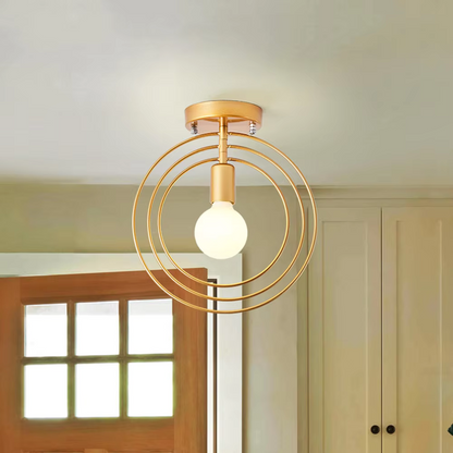 Stylish Gold Circular Ceiling Light