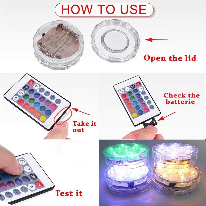 Wireless LED Lamp with Magnetic Base and Remote Control