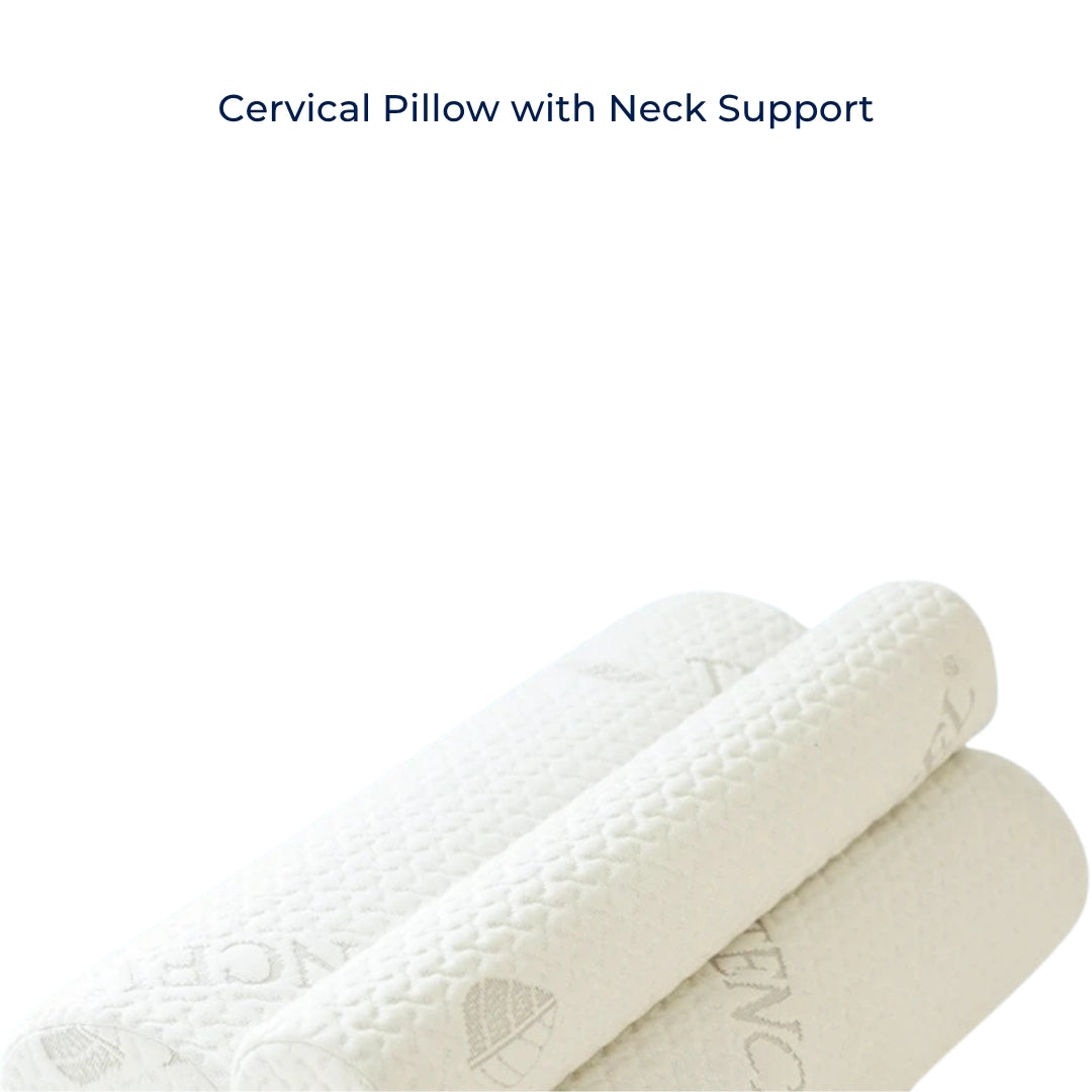 Comfort Memory Foam Neck Pillow for Sleep and Pain Relief