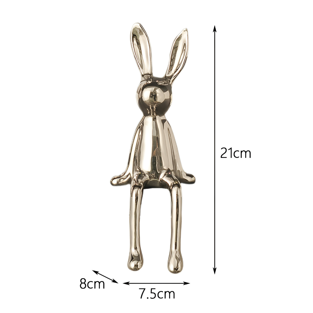 Befez | Glossy White Bunny Decor Figurine
